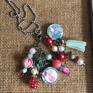 Custom made necklace preppy initial S can change